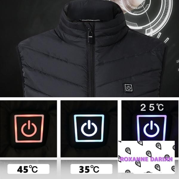 メンズスポーツウェア 九箇所発熱軽量電熱防寒着スポーツ用