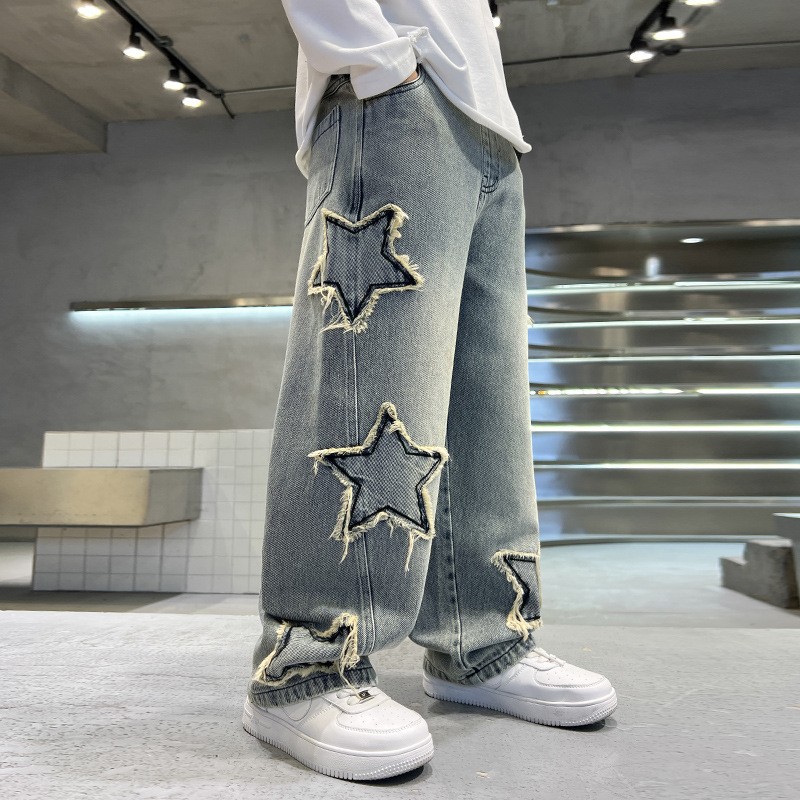 ストレートデニム ゆったりシルエット デニムパンツ