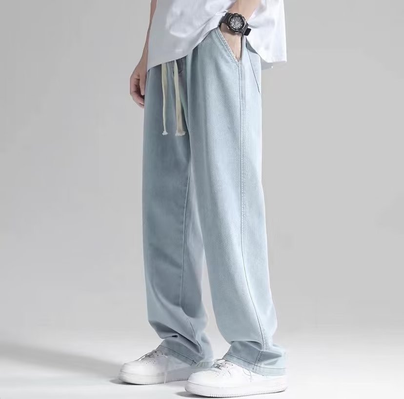 ゆったりシルエット ストレートデニム