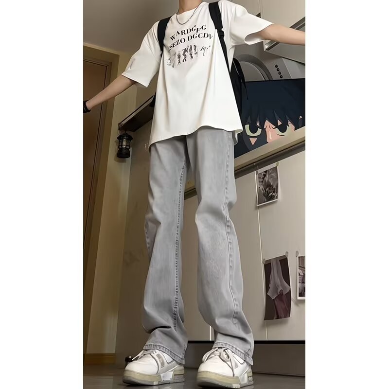 ゆったりシルエット ストレートデニム