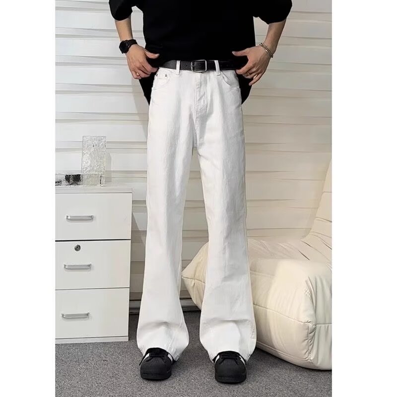 メンズ 楽らくストレートデニム