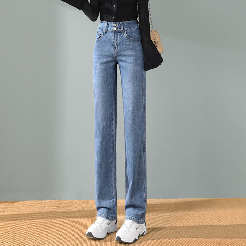 レディース ゆったりシルエット ストレートデニム