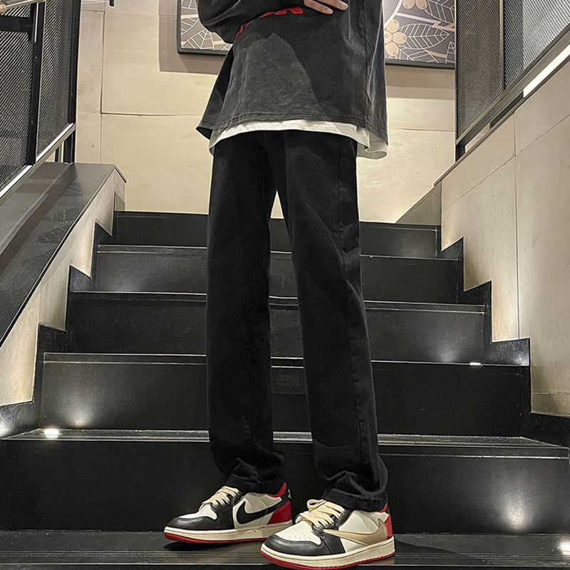 ゆったりシルエット ストレートデニム