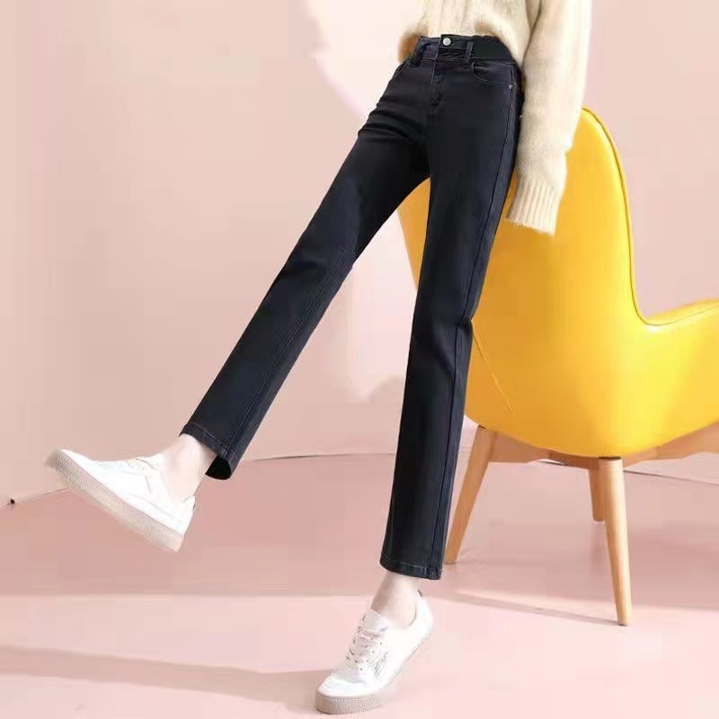 レディース ゆったりシルエット ストレートデニム