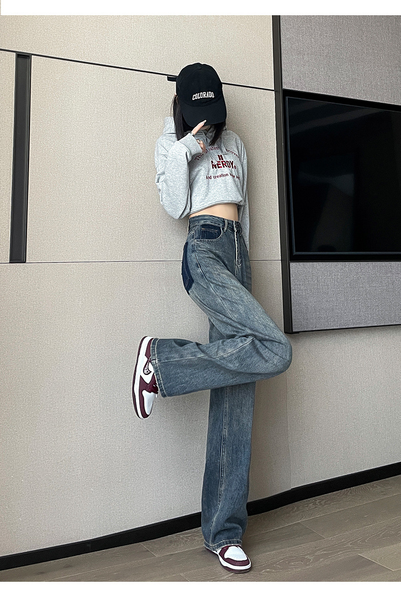 ルーズワイドストレートデニム