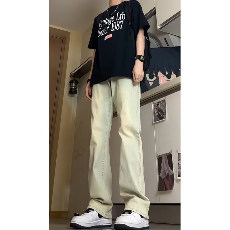 ゆったりシルエット ストレートデニム