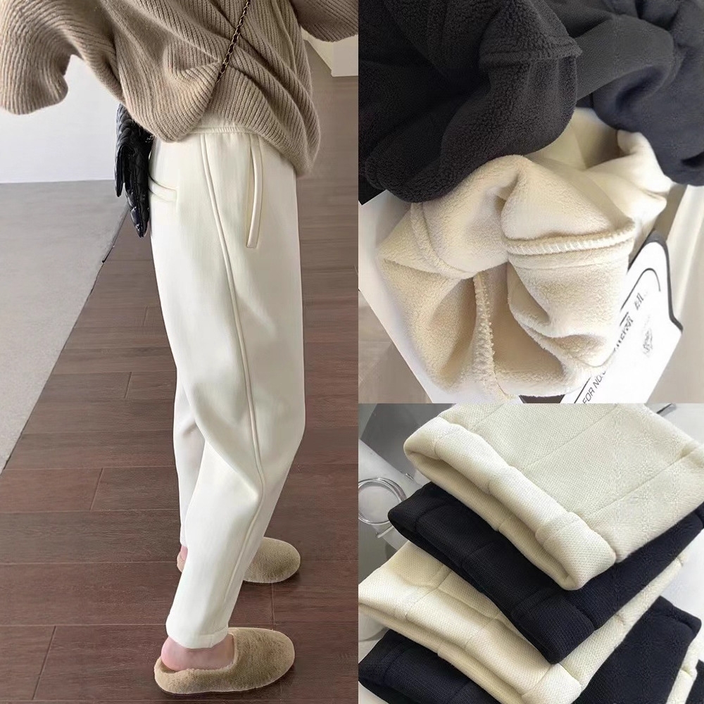 骨格ストレートテーパード裏起毛スウェットパンツ