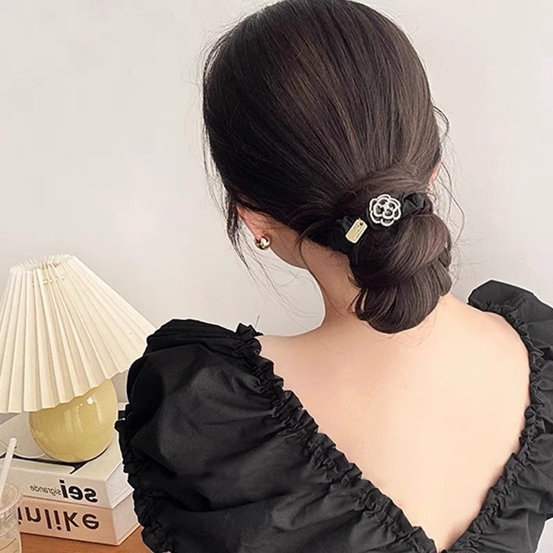 骨格ストレートカメリアヘアゴム