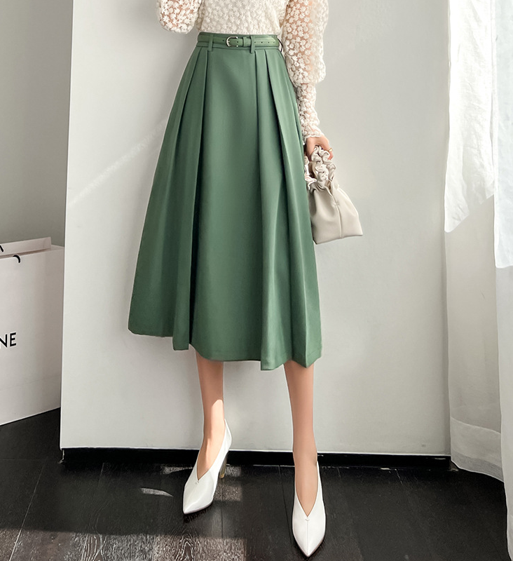 骨格ウェーブAラインスカート