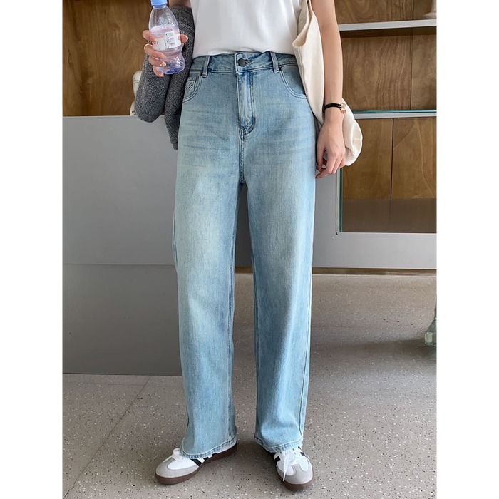 骨格ストレートルーズストレートパンツ