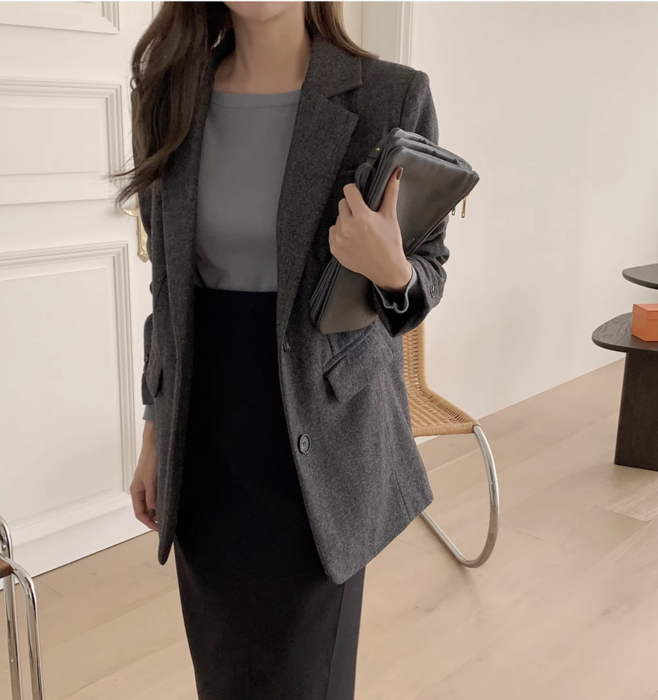 骨格ストレートラップ風Iラインスカート