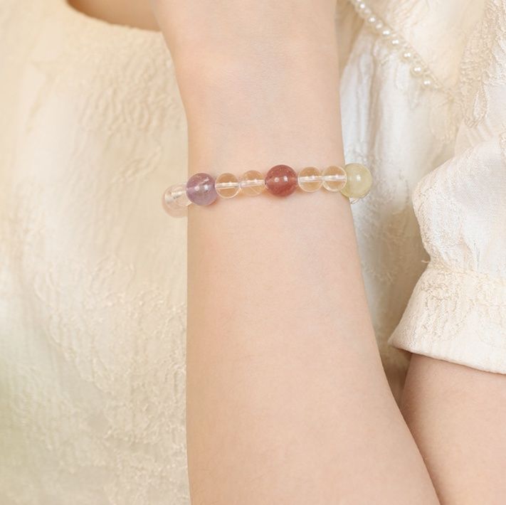 パワーストーンブレスレット 天然水晶健康守護復縁安心ブレスレット