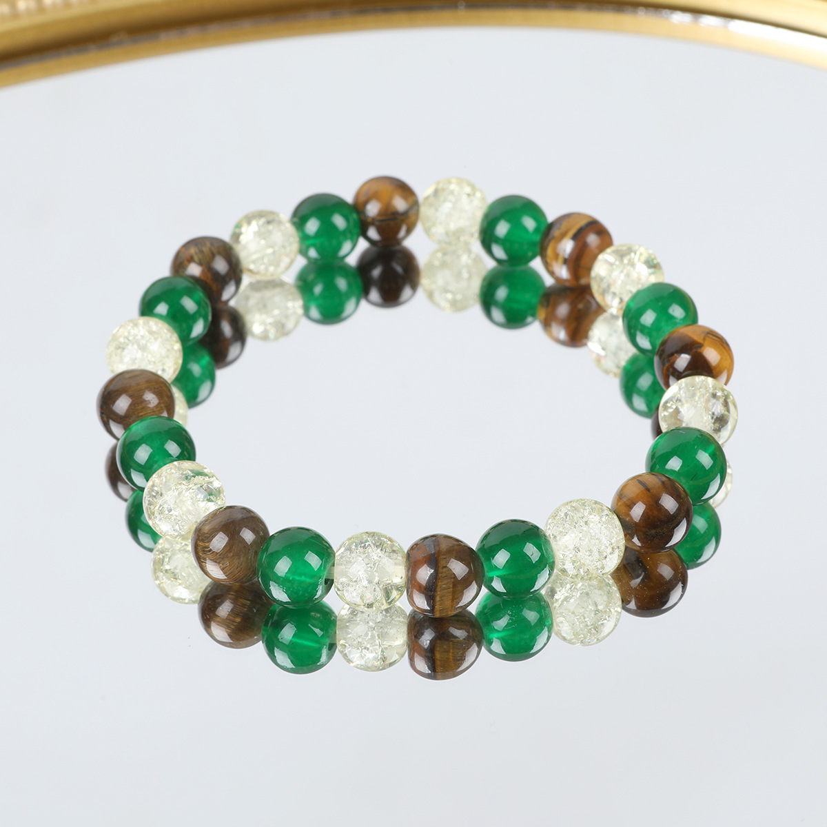 パワーストーンブレスレット 天然石三種調和健康運上昇ブレスレット