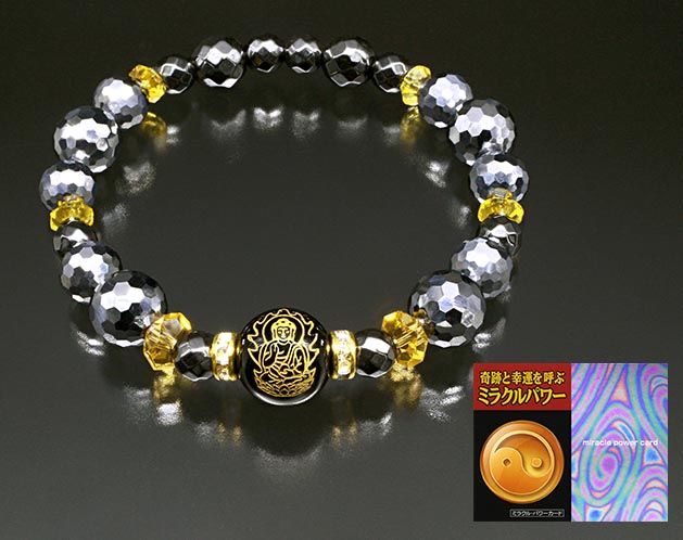 パワーストーン アクセサリー 薬師如来刻印ブレスレット健康運上昇パワーストーン