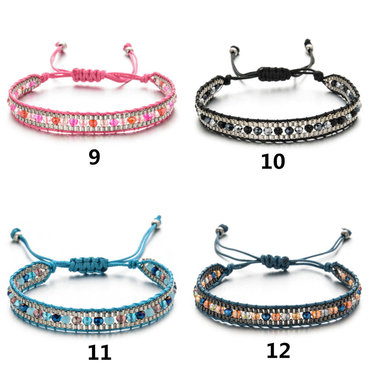 パワーストーン アクセサリー 天然石パワーストーンブレスレット調節可能巻き付けタイプ