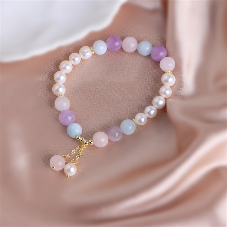 淡水真珠と天然石の開運 パワーストーンブレスレット　パワーストーンアクセサリー