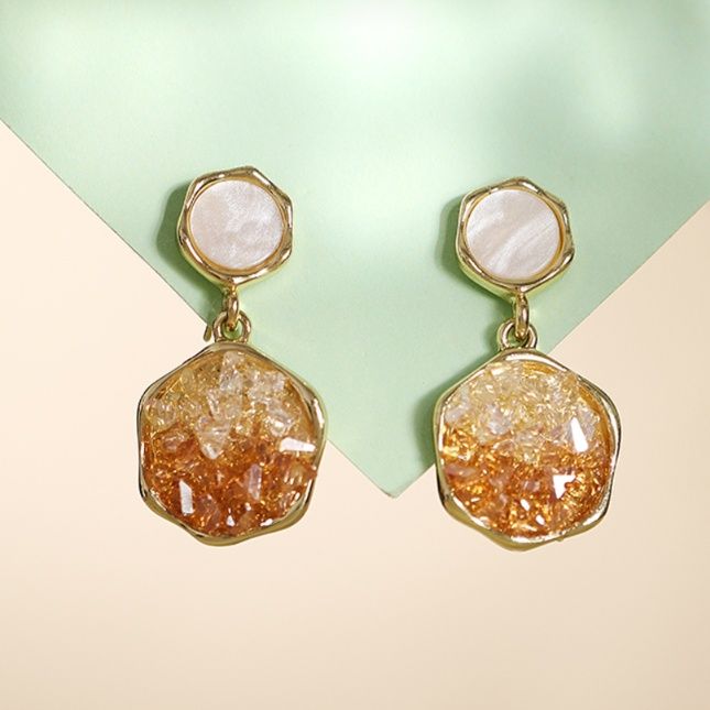 パワーストーン アクセサリー パワーストーン アクセサリー 天然石の輝き 二連ドロップイヤリング