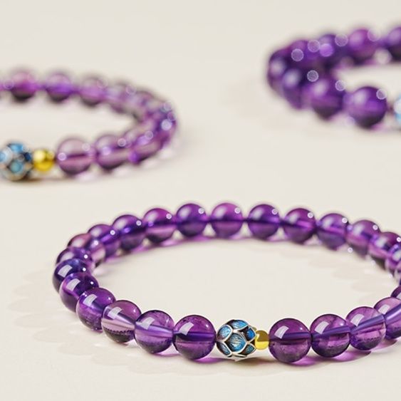 パワーストーン アクセサリー パワーストーン アクセサリー 紫水晶の浄心ブレスレット