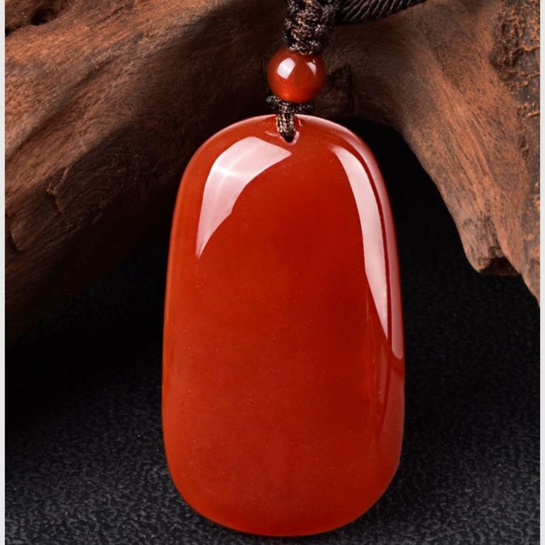 天然赤メノウ 守護石ペンダント パワーストーン アクセサリー 
