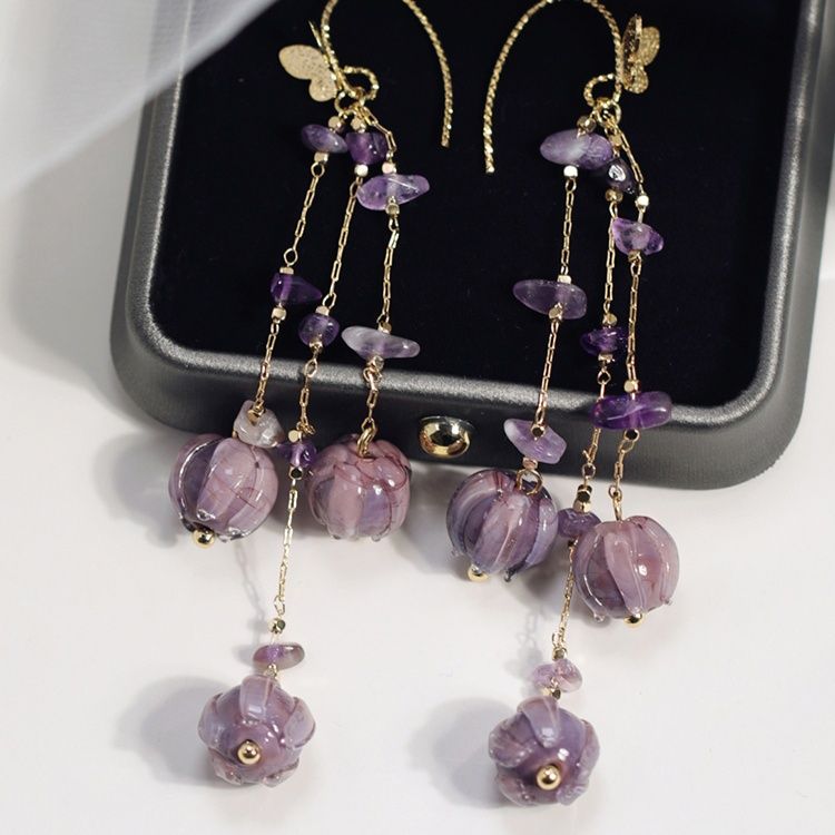 パワーストーン アクセサリー パワーストーン アクセサリー 蓮華の雫 揺れるイヤリング