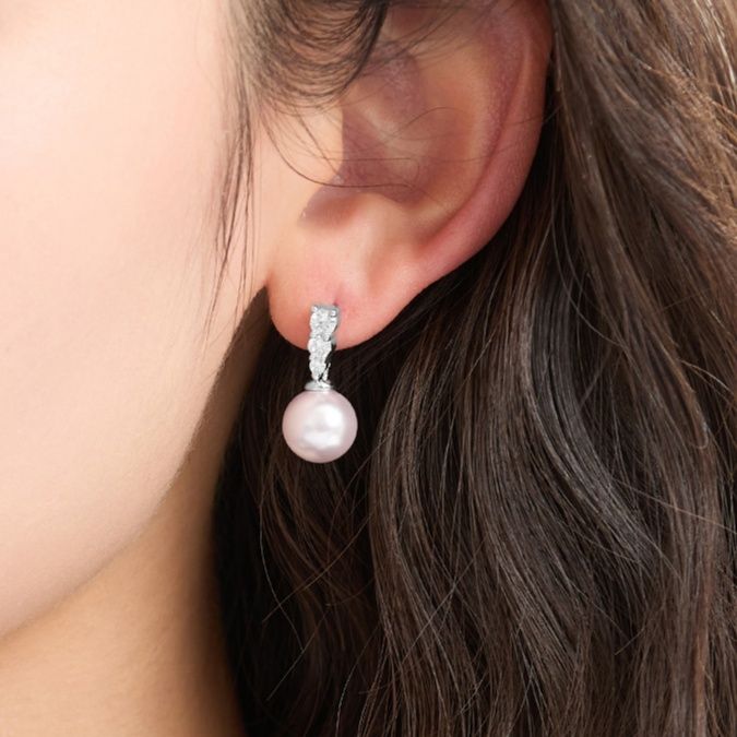 パワーストーン アクセサリー パワーストーン アクセサリー 優美な真珠のしずく ピアス