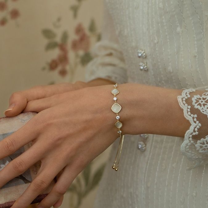 優雅な煌めき 天然石ブレスレット パワーストーン アクセサリー 