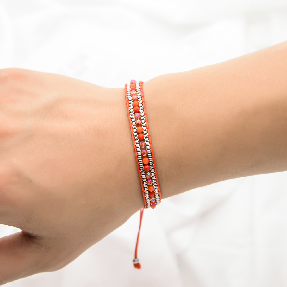 パワーストーン アクセサリー 天然石パワーストーンブレスレット調節可能巻き付けタイプ