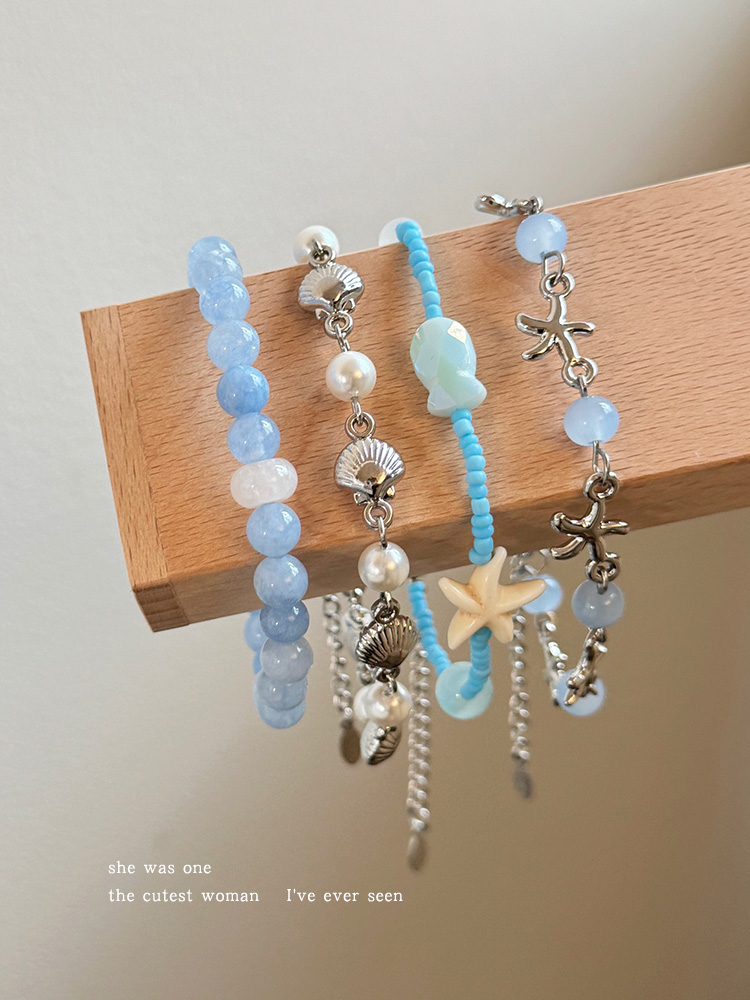 パワーストーン アクセサリー 海の輝き 天然石ブレスレット