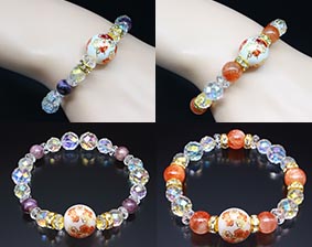 パワーストーン アクセサリー 梅花彩石ブレスレット 新春開運パワーストーン