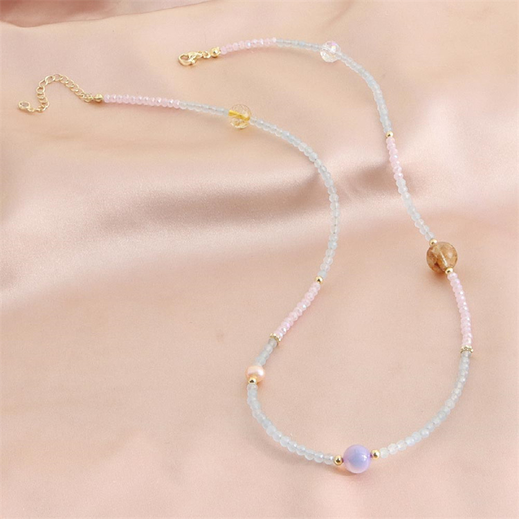 パワーストーン アクセサリー 天然石能量ブレスレット 苺水晶4粒入り 女性用パワーストーンブレスレット