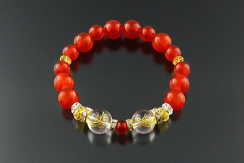 パワーストーン アクセサリー 鶴亀長寿願い ブレスレット 開運天然石