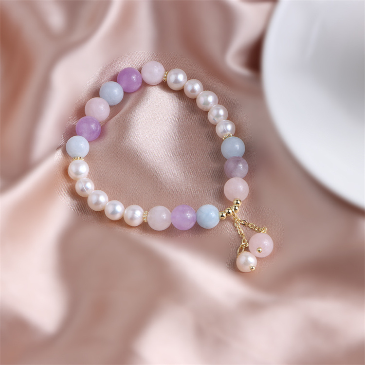 淡水真珠と天然石の開運 パワーストーンブレスレット　パワーストーンアクセサリー