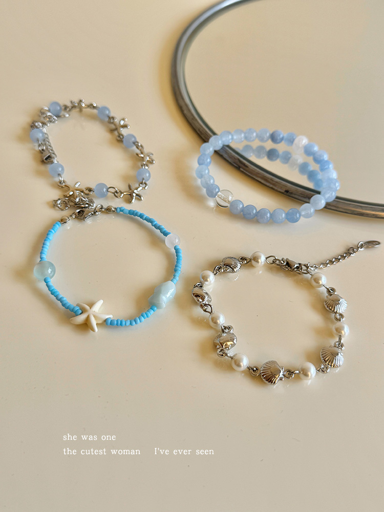 パワーストーン アクセサリー 海の輝き 天然石ブレスレット