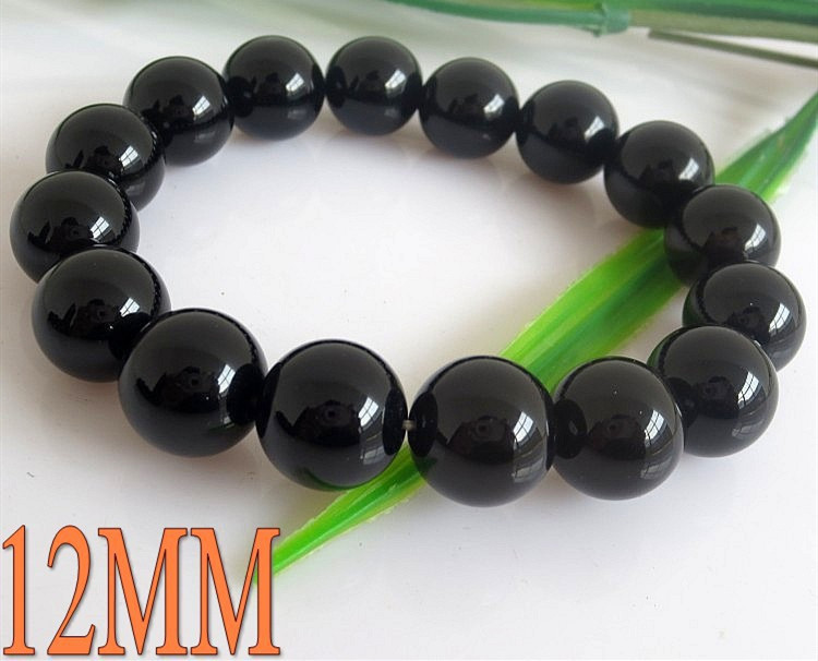 パワーストーン アクセサリー 天然黒瑪瑙ブレスレット 2025年新作 開運風水 男女兼用