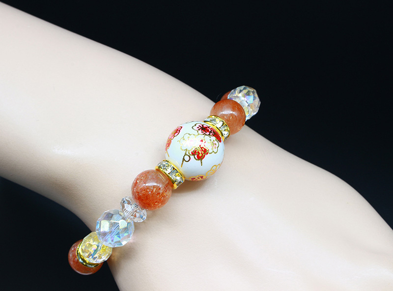 パワーストーン アクセサリー 梅花彩石ブレスレット 新春開運パワーストーン