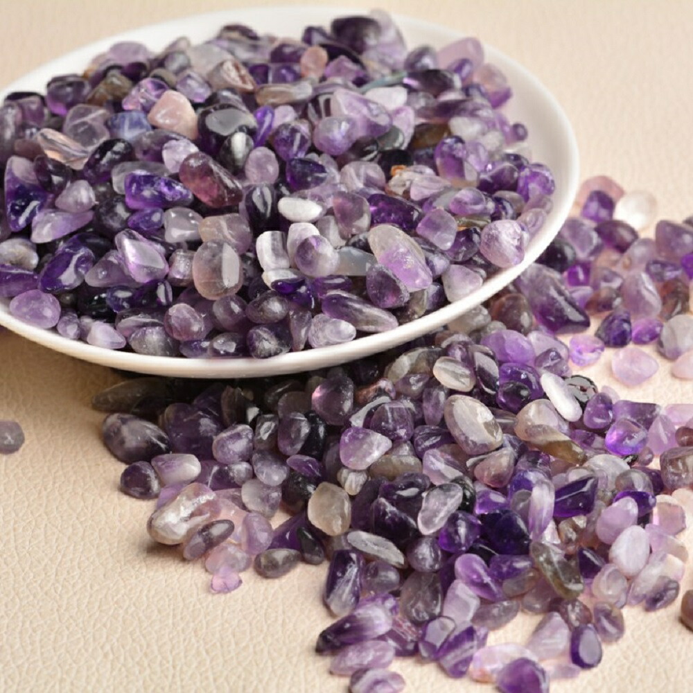 数珠用アメジストさざれ石 天然石パワーストーン開運祈願　パワーストーン アクセサリー 