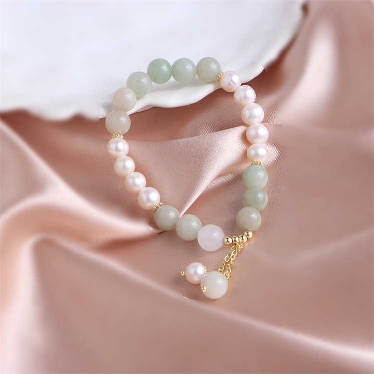 淡水真珠と天然石の開運 パワーストーンブレスレット　パワーストーンアクセサリー
