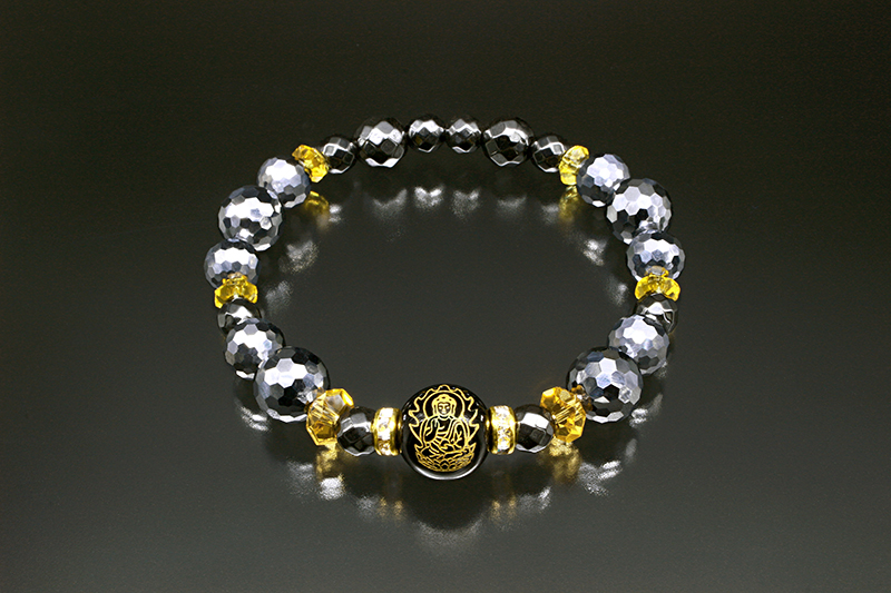 パワーストーン アクセサリー 薬師如来刻印ブレスレット健康運上昇パワーストーン