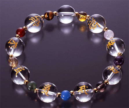 パワーストーン アクセサリー 梵字刻印パワーストーンブレスレット天然石