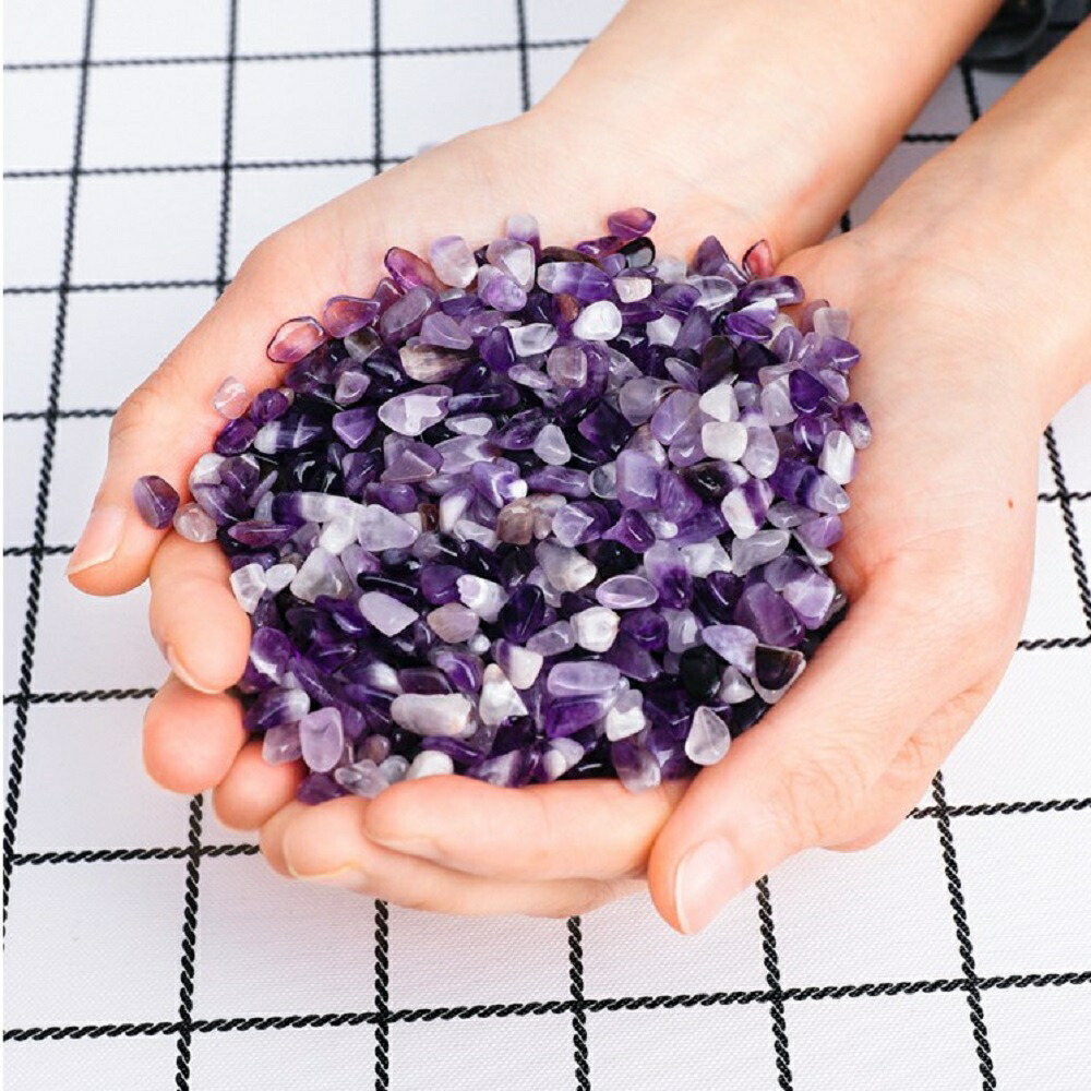 数珠用アメジストさざれ石 天然石パワーストーン開運祈願　パワーストーン アクセサリー 