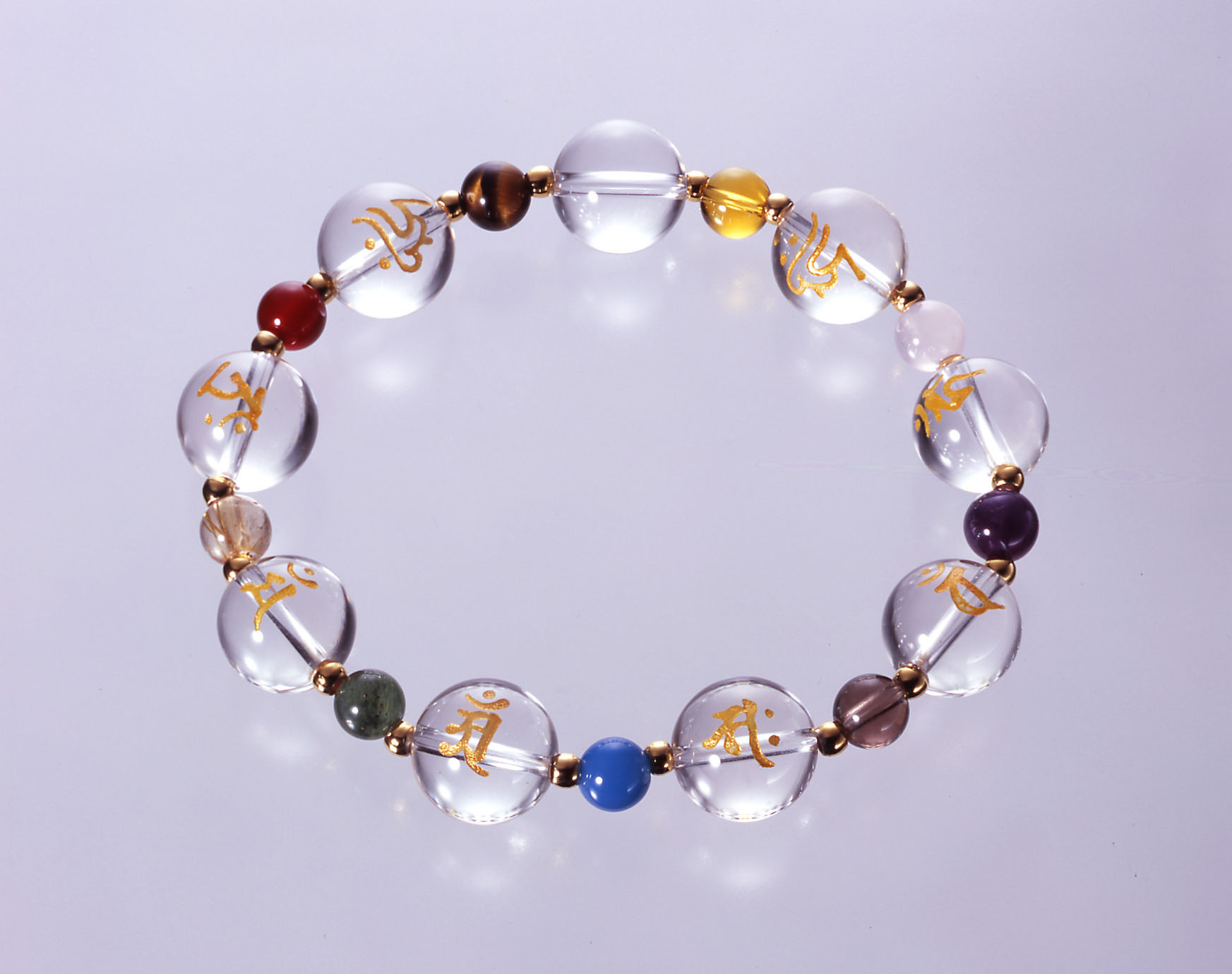 パワーストーン アクセサリー 梵字刻印パワーストーンブレスレット天然石