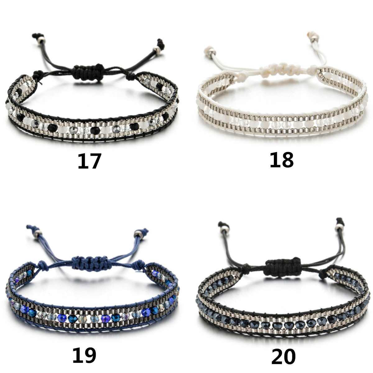 パワーストーン アクセサリー 天然石パワーストーンブレスレット調節可能巻き付けタイプ