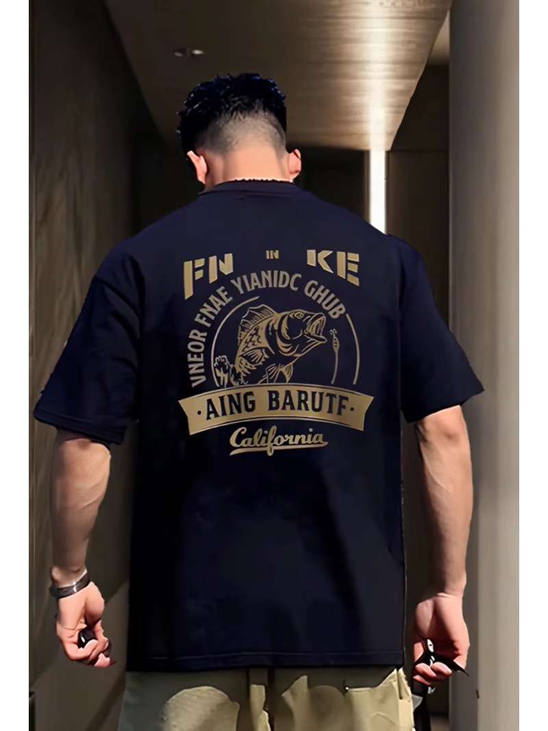 ストリートファッション  カリフォルニア フィッシング Tシャツ