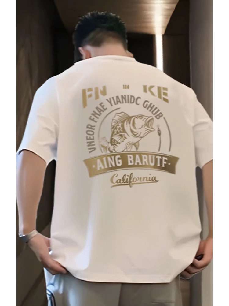 ストリートファッション カリフォルニア フィッシング Tシャツ