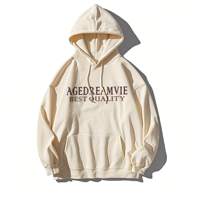 ストリートファッションパーカー 蝶々刺繍ロゴ入りプルオーバーフーディー