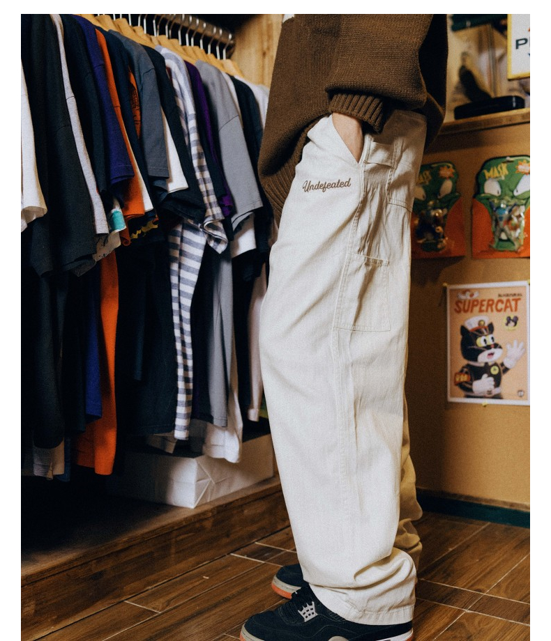 ストリートファッション ゆったりシルエット多機能カーゴパンツ