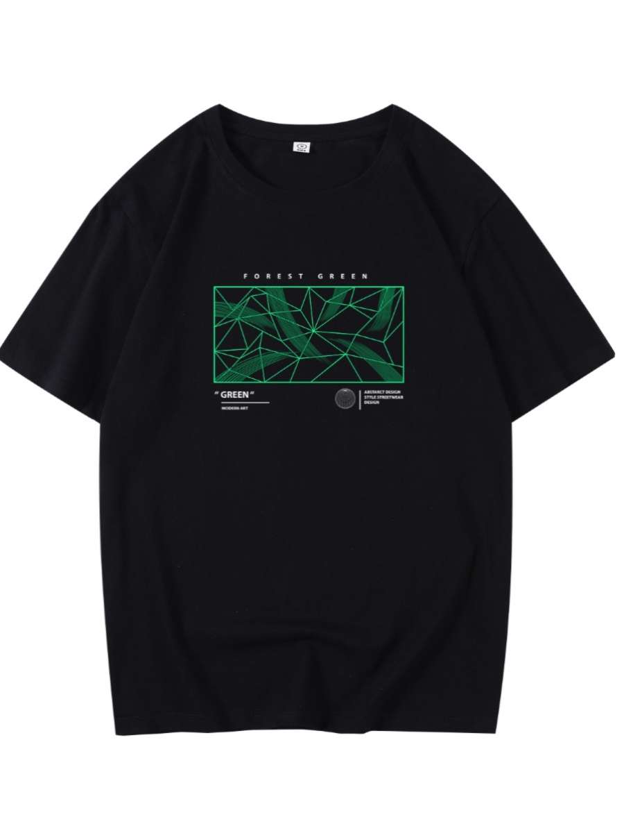 ストリートファッション  シンプルロゴ入りメンバーズTシャツ