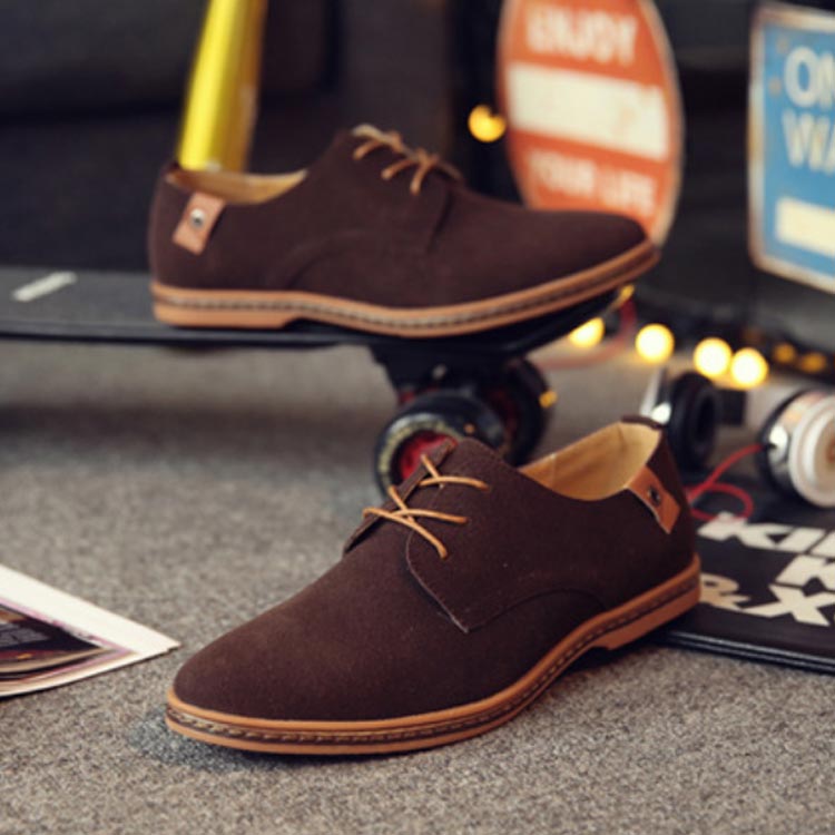 スエード靴 紳士用スエード短靴 ビジネスシューズ 合成皮革