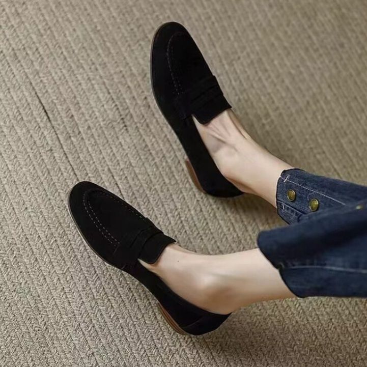 スエード靴 上質なスエード素材の快適履き心地ローファー