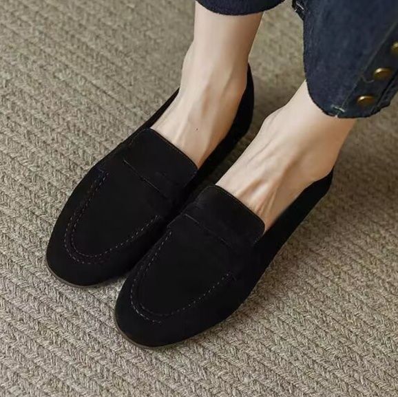 スエード靴 上質なスエード素材の快適履き心地ローファー